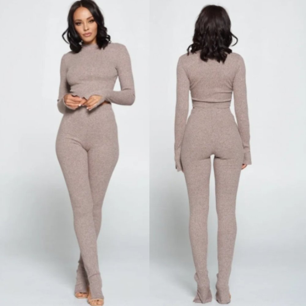 NWT Long Sleeve Top & Skinny Leggings U Mauve Me SET